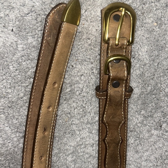 MUST SEE!!! Vintage Orvis Men’s brown leather braided trout belt 36 EUC - Picture 2 of 14